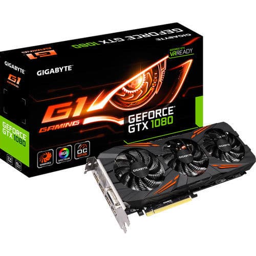 Gigabyte GeForce GTX 1080 G1 Gaming 8GB GDDR5X Graphics Card
